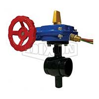 Monitored Iron Butterfly Valve Grooved