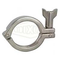 Single Pin Heavy Duty Clamp with Serrated Wing Nut